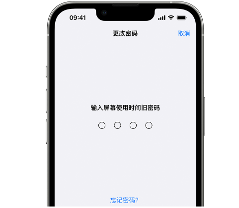 巢湖iPhone屏幕维修分享iPhone屏幕使用时间密码忘记了怎么办 