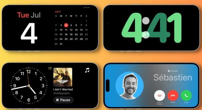 巢湖苹果手机维修分享iOS17横屏充电待机显示有什么好处 