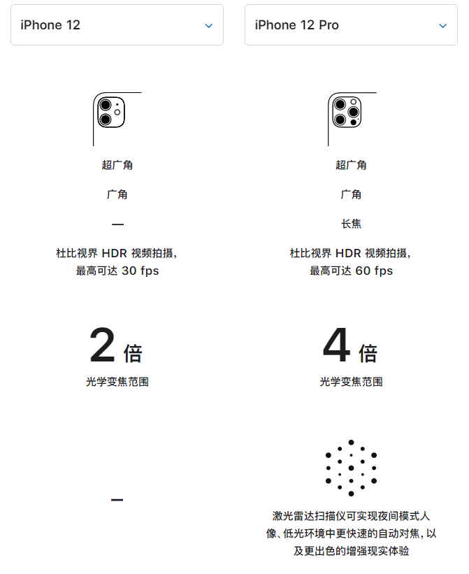 巢湖苹果手机维修分享苹果 iPhone 12 与 iPhone 12 Pro 选哪款 